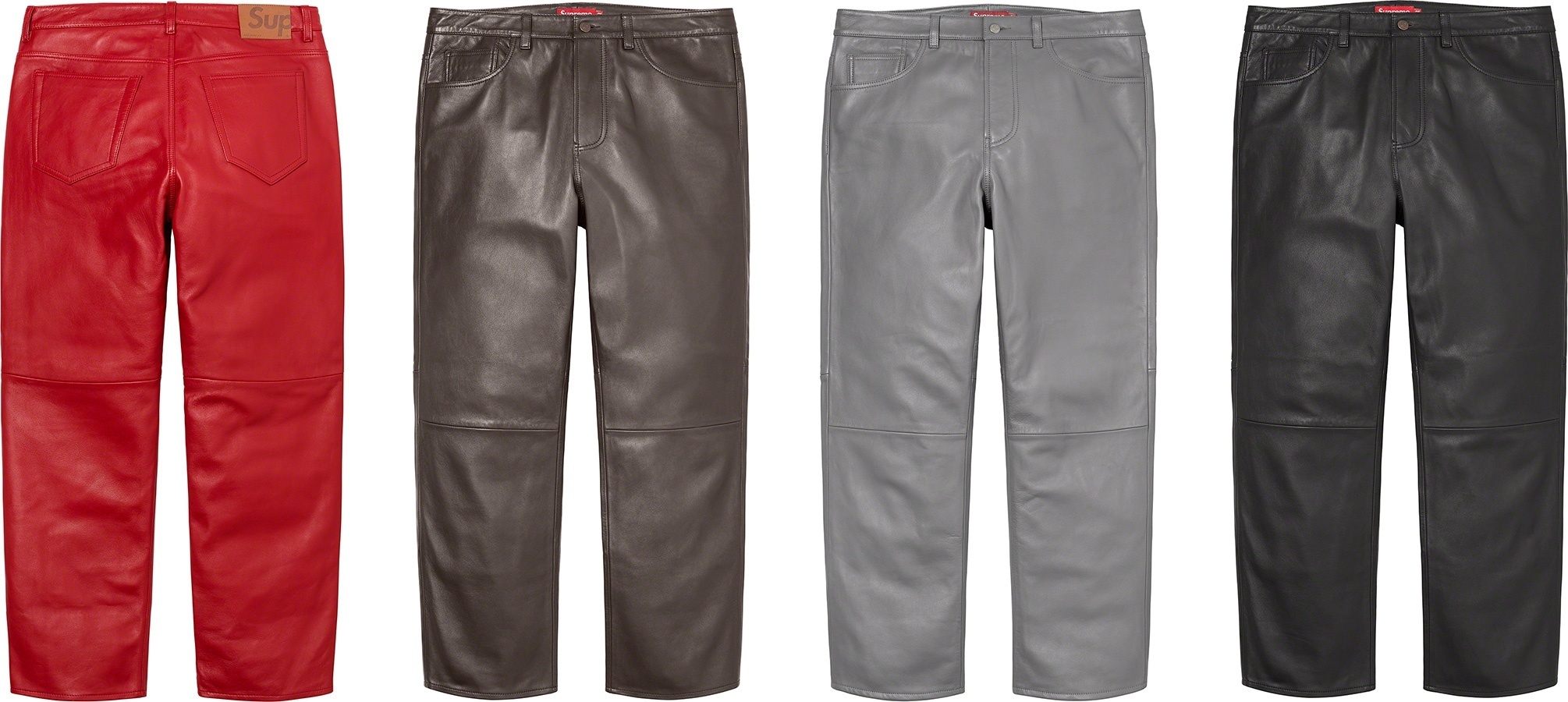 Leather 5-Pocket Jean